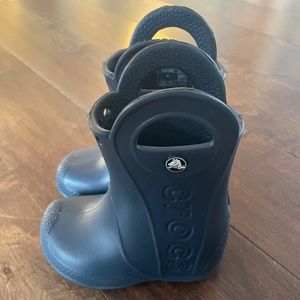 Crocs Kids’ Handle It Rain Boot - Navy- Toddler 6